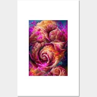 Rose Fractal Posters and Art